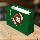 Football Field Cadeauzakken met naam en nummer Groot Cadeauzakje