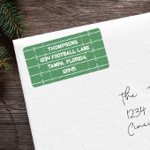 Football Field Custom Return Address Etiket