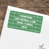 Football Field Custom Return Address Etiket