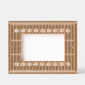 Football Field Design geëtst Afbeelding Lijst Gegraveerde Lijstjes (Voorkant)