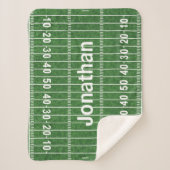 Football Field Design Sherpa Blanket Sherpa Deken (Voorkant)