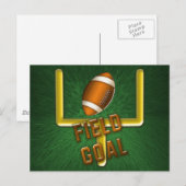 Football Field Goal Briefkaart (Voorkant / Achterkant)