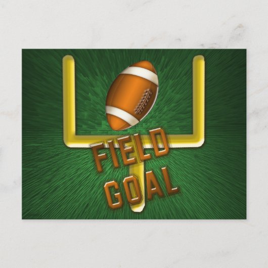 Football Field Goal Briefkaart (Voorkant)