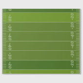 Football Field Green Turf Verjaardag Cadeaupapier (Vlak)