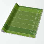 Football Field Green Turf Verjaardag Cadeaupapier (Uitgerold)