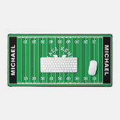 Football Field Sports gepersonaliseerd monogram Bureaumat (Keyboard & Muis)