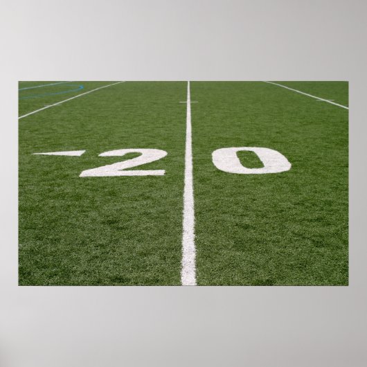 Football Field Twenty Canvas Poster (Voorkant)