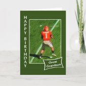 Football - Fijne verjaardag Grote kleinzoon Kaart (Voorkant)