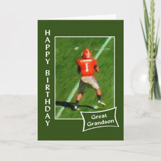 Football - Fijne verjaardag Grote kleinzoon Kaart