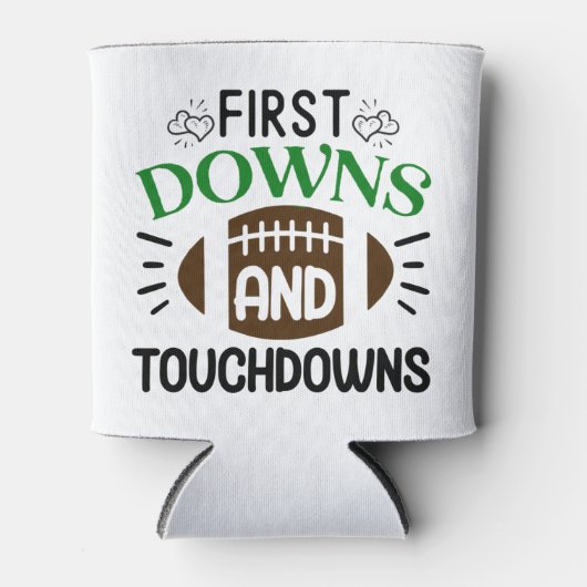 Football First Downs en Touchdowns Fun Blikjeskoeler (Voorkant)