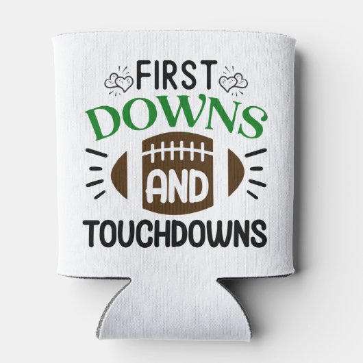 Football First Downs en Touchdowns Fun Blikjeskoeler (Achterkant)