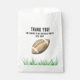 Football First Year Down Birthday Party Bedankzakje