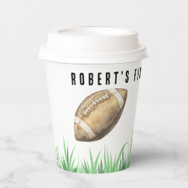 Football First Year Down Birthday Party Papieren Bekers