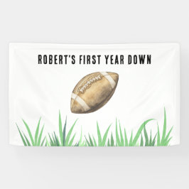 Football First Year Down Birthday Party Spandoek