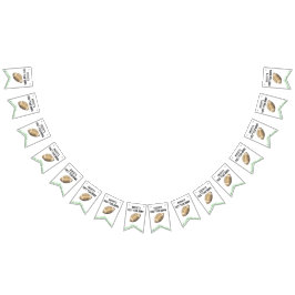 Football First Year Down Birthday Party Vlaggetjes