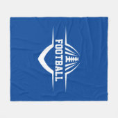 Football Fleece Blanket Deken (Voorkant (Horizontaal))