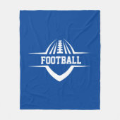Football Fleece Blanket Deken (Voorkant)