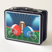 Football, Football Helmen op een Football Veld (Achterkant)