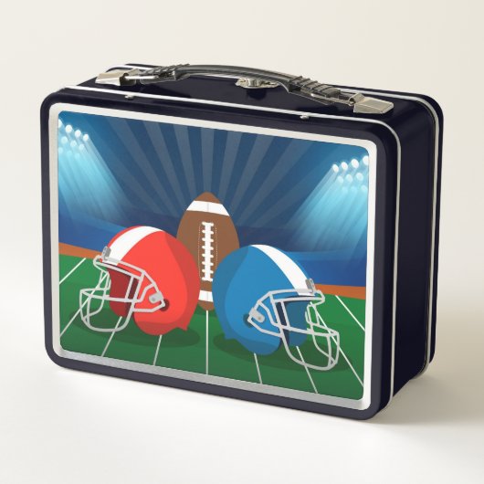 Football, Football Helmen op een Football Veld (Achterkant)