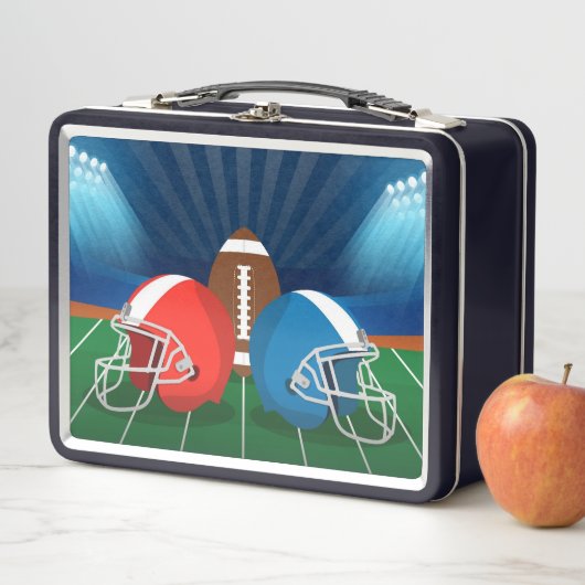 Football, Football Helmen op een Football Veld (In situ)