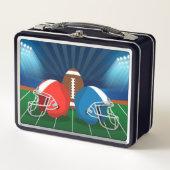 Football, Football Helmen op een Football Veld (Voorkant)