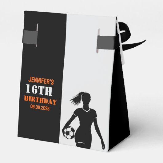 Football, Football speler cadeau, verjaardag Bedankdoosjes (Achterkant)