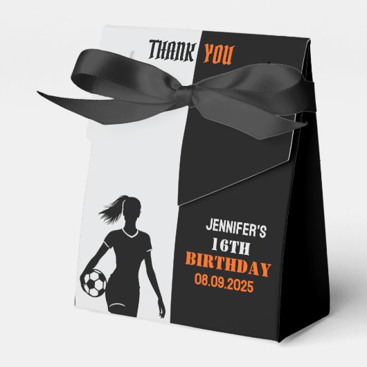 Football, Football speler cadeau, verjaardag Bedankdoosjes (Voorkant Zijde)