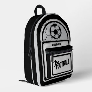 Football, Football Speler Meisje, Team, Gift Duffl Bedrukte Rugzak