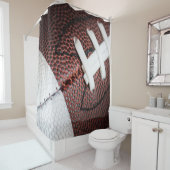 Football foto close-up douchegordijn (In situ)