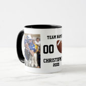 Football foto modern mok (Voorkant links)