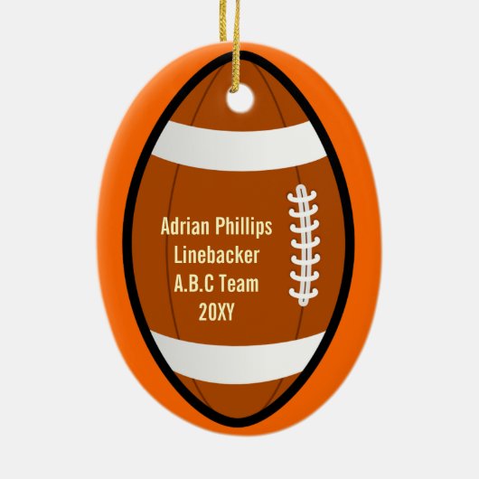 football foto ornament (Achterkant)