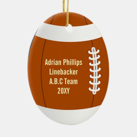 football foto ornament (Achterkant)