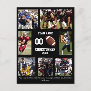 Football fotocollage briefkaart