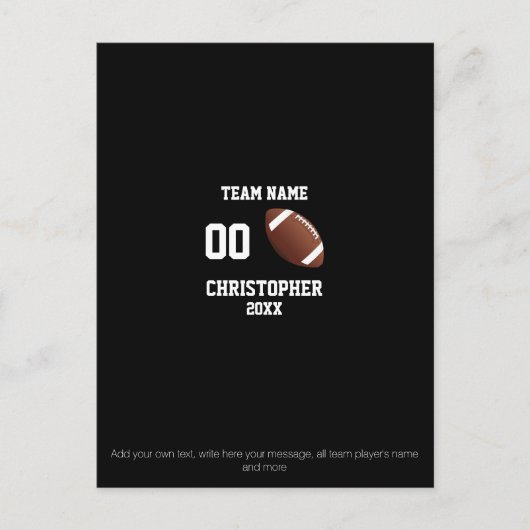 Football fotocollage briefkaart (Voorkant)