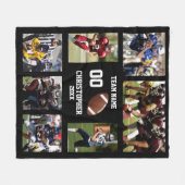Football fotocollage fleece deken (Voorkant (Horizontaal))