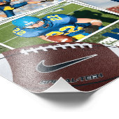 Football fotocollage foto afdruk (Hoek)