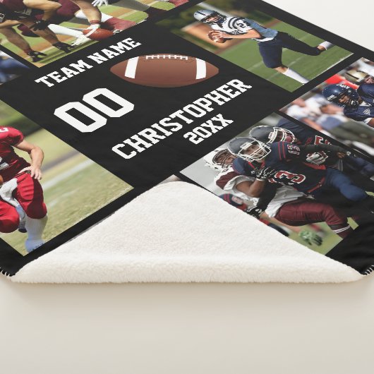 Football fotocollage sherpa deken (3/4)