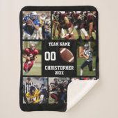 Football fotocollage sherpa deken (Voorkant)