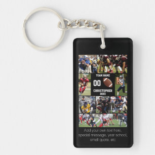 Football fotocollage sleutelhanger