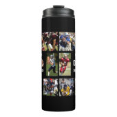 Football fotocollage thermosbeker (Voorkant)
