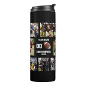 Football fotocollage thermosbeker (Gedraaid links)