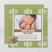 Football Foto's Aankondiging kaarten (Voorkant / Achterkant)