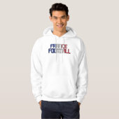 Football Franse Mannen Hoodie (Voorkant volledig)