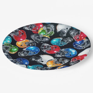 Football Frenzy Football Helmet Patroon Borden Papieren Bordje