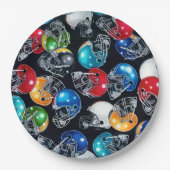 Football Frenzy Football Helmet Patroon Borden Papieren Bordje (Voorkant)