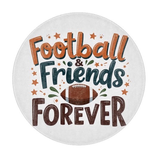Football Friends Forever Fantasy Football Seizoen Snijplank (Voorkant)