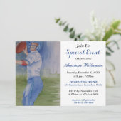 FOOTBALL FUN ARTY EVENT INVITE KAART (Staand voorkant)