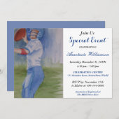 FOOTBALL FUN ARTY EVENT INVITE KAART (Voorkant / Achterkant)