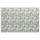 Football Fun op Bleek Grey Stof (Fat Quarter)