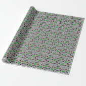 Football Fun op lichtgrijs Cadeaupapier (Uitgerold)